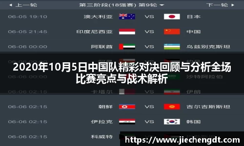 2020年10月5日中国队精彩对决回顾与分析全场比赛亮点与战术解析